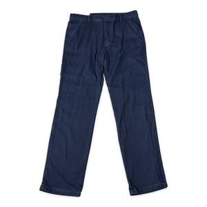 Jett Jeans Mens Straight Fit Indigo Blue Denim Trousers Stretch Pants Size S 30L
